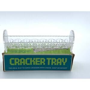 Vintage Lucite Plastic Cracker Tray